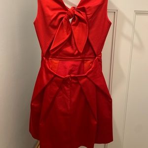 Zac Posen Mini Red Dress